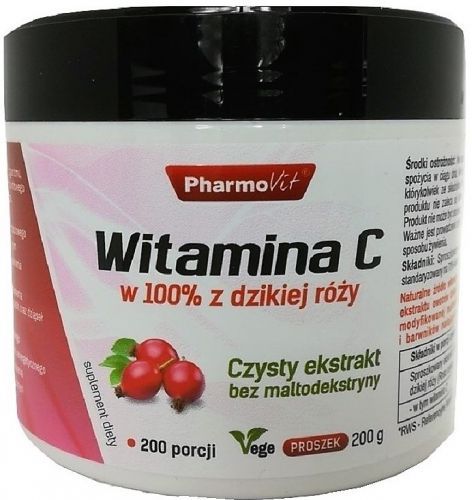 Pharmovit Witamina C 100% z dzikiej róży 200 g