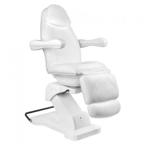 Fotel kosmetyczny elektr. basic 161 obrotowy biały