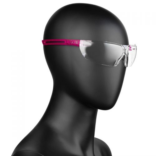 Okulary ochronne uvex x-fit różowe