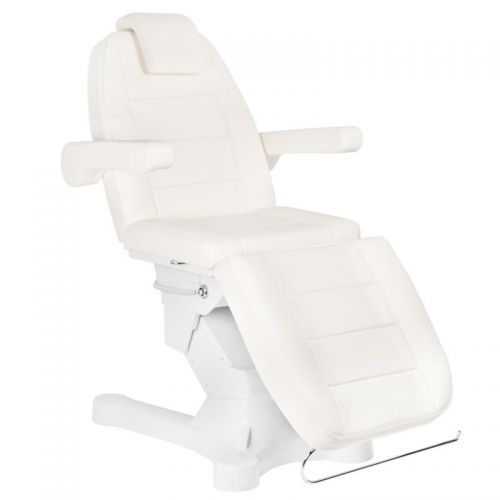 Fotel kosmetyczny elektr. a-207 white/ivory (4 silniki)