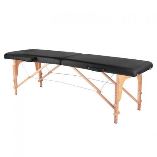 Stół składany do masażu wood komfort 2 segmentowe czarny