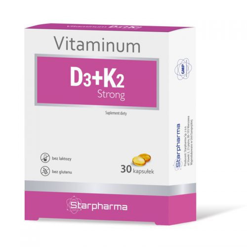 Starpharma Vitaminum D3+ K2 Strong 30 kapsułek