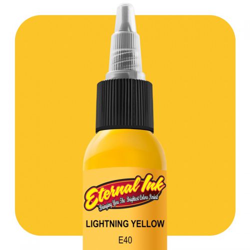 Tusz do tatuażu eternal ink standard color lightning yellow 30 ml