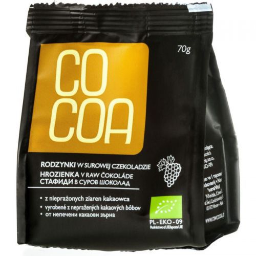Cocoa Rodzynki w surowej czekoladzie BIO 70g