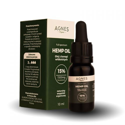 Agnes Organic Hemp Oil 15% 1500 mg 10 ml