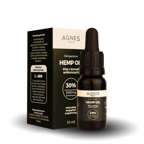 Agnes Organic Hemp Oil 30% 3000 mg 10 ml