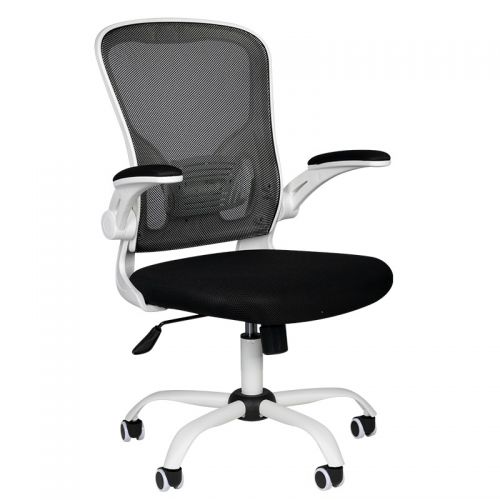 Fotel biurowy comfort 73 biało - czarny
