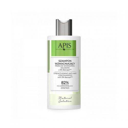 Apis natural solution, szampon wzmacniający przeciw wypadaniu włosów z 3% baicapil, 300 ml